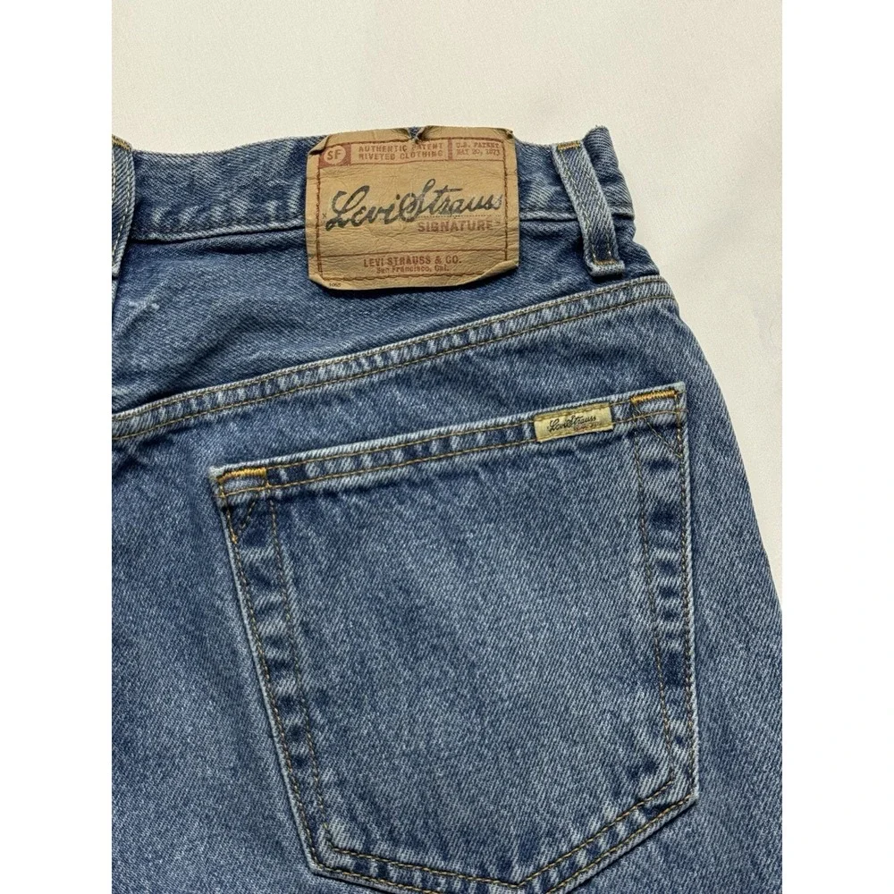 Levis Strauss Signature Jeans regular fit‎ 32x34 Men Blue wash Denim Casual Y2K